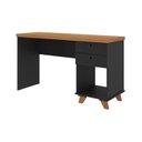 Ver imagem 3 de Escrivaninha Mesa Escritório Retrô com 2 Gavetas Sky para Home Office