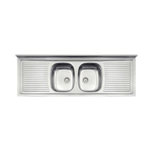 Pia de Apoio Tramontina Ribon 2c 34 em Aço Inox 160 X 55 Cm