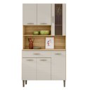 Ver imagem 2 de Armário de Cozinha 6 Portas 1 Gaveta Golden Branco/Freijó/Soft