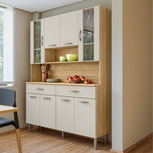 Armário de Cozinha 8 Portas 2 Gavetas