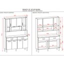 Ver imagem 3 de Armário de Cozinha 8 Portas 2 Gavetas