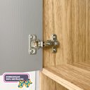Ver mais imagens de Armário de Cozinha 8 Portas 2 Gavetas Branco/Freijó/Soft