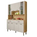 Ver imagem 2 de Armário de Cozinha 8 Portas 2 Gavetas Branco/Freijó/Soft