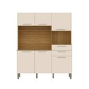 Ver imagem 2 de Armário de Cozinha 6 Portas 2 Gavetas Montesa Branco/Freijó/Soft