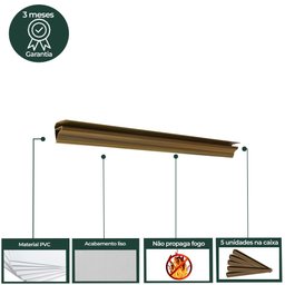 Rodateto Pvc 8mmx38mmx3,00m 5 Un Azn - Imbuia - 8