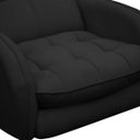 Ver imagem 6 de Poltrona de Amamentação Base Giratória e Balanço em Madeira Angra Veludo - Sofa Store:Veludo Preto