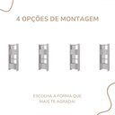Ver imagem 6 de Estante para Livros Arbos 2 Portas 6 Prateleiras Ripado Concreto - Artany