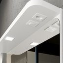 Ver imagem 4 de Gabinete para Banheiro com LED, Cuba e Espelheira 80cm Cora Branco/Cristal/Amêndoa