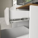Ver imagem 7 de Gabinete para Banheiro com LED, Cuba e Espelheira 80cm Cora Branco/Cristal/Amêndoa