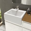 Ver imagem 6 de Gabinete para Banheiro com LED, Cuba e Espelheira 80cm Cora Branco/Cristal/Amêndoa