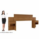 Ver imagem 3 de Cabeceira Extensiva para Box Master 140-160 Cm com 2 Mesas de Cabeceira - Benetil