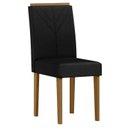 Ver imagem 2 de Cadeira para Mesa de Jantar Amanda Kit 2 Peças Ype Veludo Preto – New Ceval