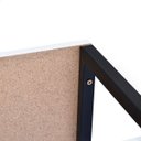 Ver mais imagens de Sapateira de Porta Industrial Cristal Sapatos Branco Preto