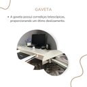 Ver imagem 6 de Escrivaninha Mesa Escritório de Canto com Gaveta Trend para Home Office 126,5cm Olmo e Branco Artany