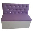 Ver imagem 2 de Poltrona Booth 1.10m 2 Lugares Lilás e Branco