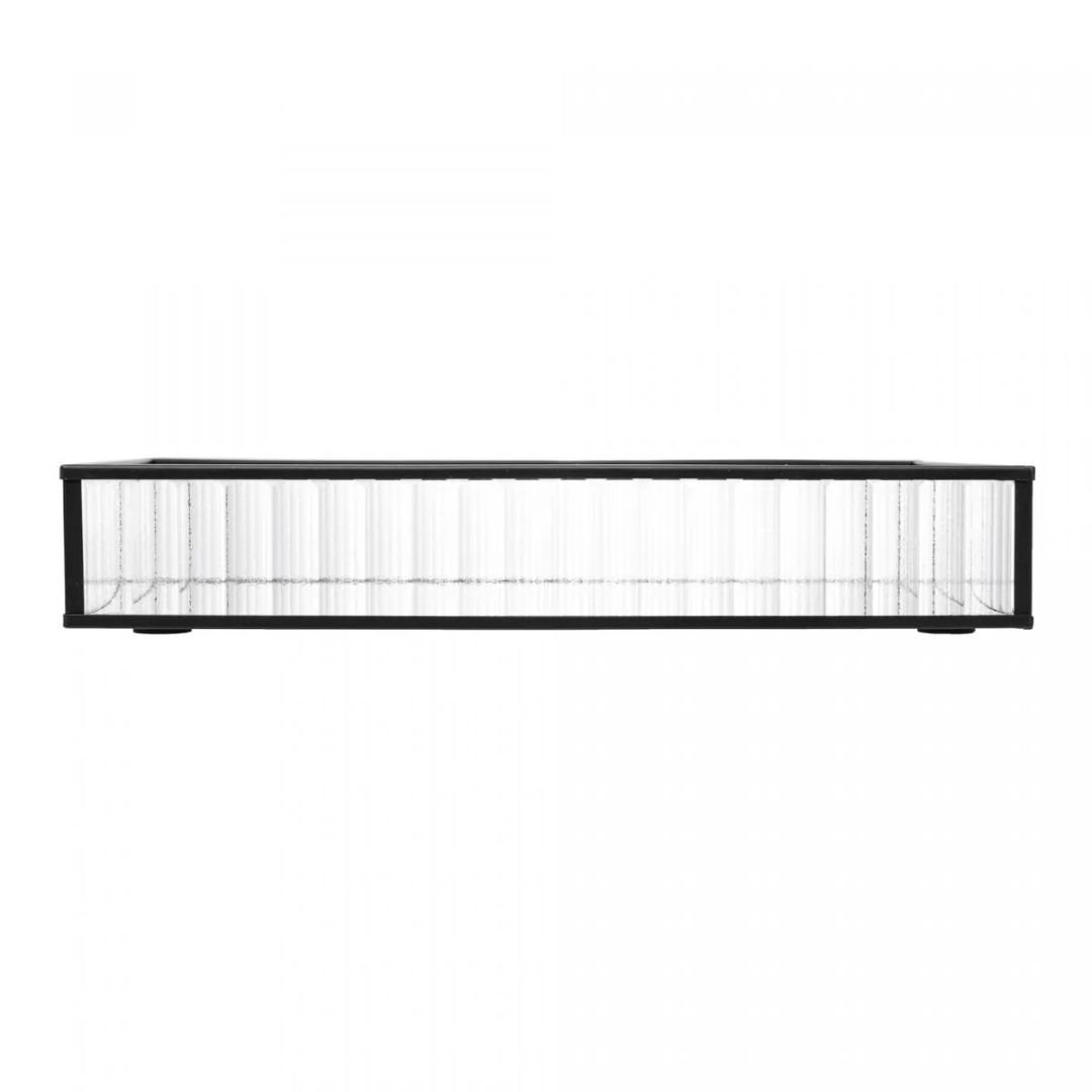 Bandeja de Metal com Espelho Preta 20cm X 30cm X 4cm - Lyor - 4