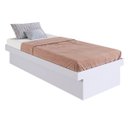 Ver imagem 4 de Cama Solteiro Juvenil Box Baú 80 Bogotá Branco