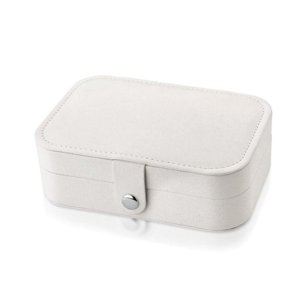 Caixa Organizadora Porta Joias Portátil Grande - Branco - 1
