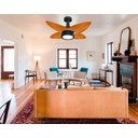 Ver imagem 2 de Ventilador de Teto Aspen Led 6000k Venti-delta Preto 4pás Freijó 110v