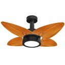 Ver imagem 1 de Ventilador de Teto Aspen Led 6000k Venti-delta Preto 4pás Freijó 110v