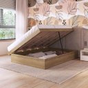Ver imagem 5 de Cama Casal Box Baú 140 Bogotá 138x188cm Marrom/Mel