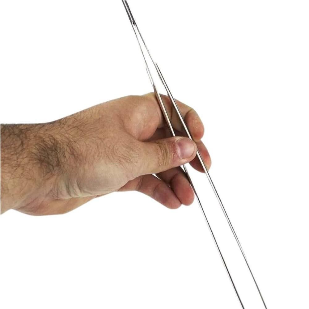 Kit 2 Pinças Culinárias 30cm Inox Lyor Cozinha Profissional Serrilha Reta Pegador Alimentos - 3
