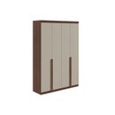 Ver imagem 7 de Guarda Roupa Solteiro 4 Portas e 2 Gavetas Alonzo New Amendoa/off White - Lopas