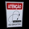 Kit 2 Placa de Sinalização Protetor Auricular Obrigatorio - 3