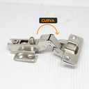 Ver imagem 6 de Kit 10 Dobradiça Curva Aço Armário Porta Móveis Caneco 35mm