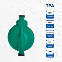 Bomba Monoestágio Tpa 15-9-160 Monofásico Motor Thebe 120w 220v - 4