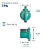 Bomba Monoestágio Tpa 25-12-200 Monofásico Motor Thebe 270w 127v - 2
