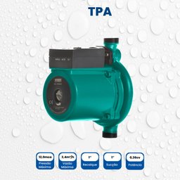 Bomba Monoestágio Tpa 25-12-200 Monofásico Motor Thebe 270w 127v - 3
