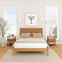Ver imagem 1 de Conjunto Cama Casal com 2 Mesas de Cabeceira Oiti CabeCasa MadeiraOriginals Marrom