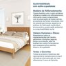 Conjunto Cama Casal com 2 mesas de cabeceira e Cômoda Oiti CabeCasa MadeiraOriginals - 16