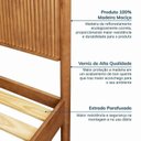 Ver imagem 6 de Conjunto Cama Casal com 2 Mesas de Cabeceira e Cômoda Oiti CabeCasa MadeiraOriginals Marrom