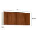 Ver imagem 3 de Maleiro Ponte Casal Luciane 3 Portas Prime Plus 145 Cm