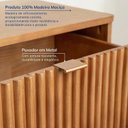 Ver imagem 6 de Conjunto Cabeceira Casal com 2 Mesas de Cabeceira e Cômoda Oiti CabeCasa MadeiraOriginals