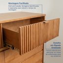 Ver mais imagens de Conjunto Cabeceira Casal com 2 Mesas de Cabeceira e Cômoda Oiti CabeCasa MadeiraOriginals