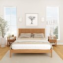Ver imagem 1 de Conjunto Cama Queen com 2 Mesas de Cabeceira Oiti CabeCasa MadeiraOriginals Marrom