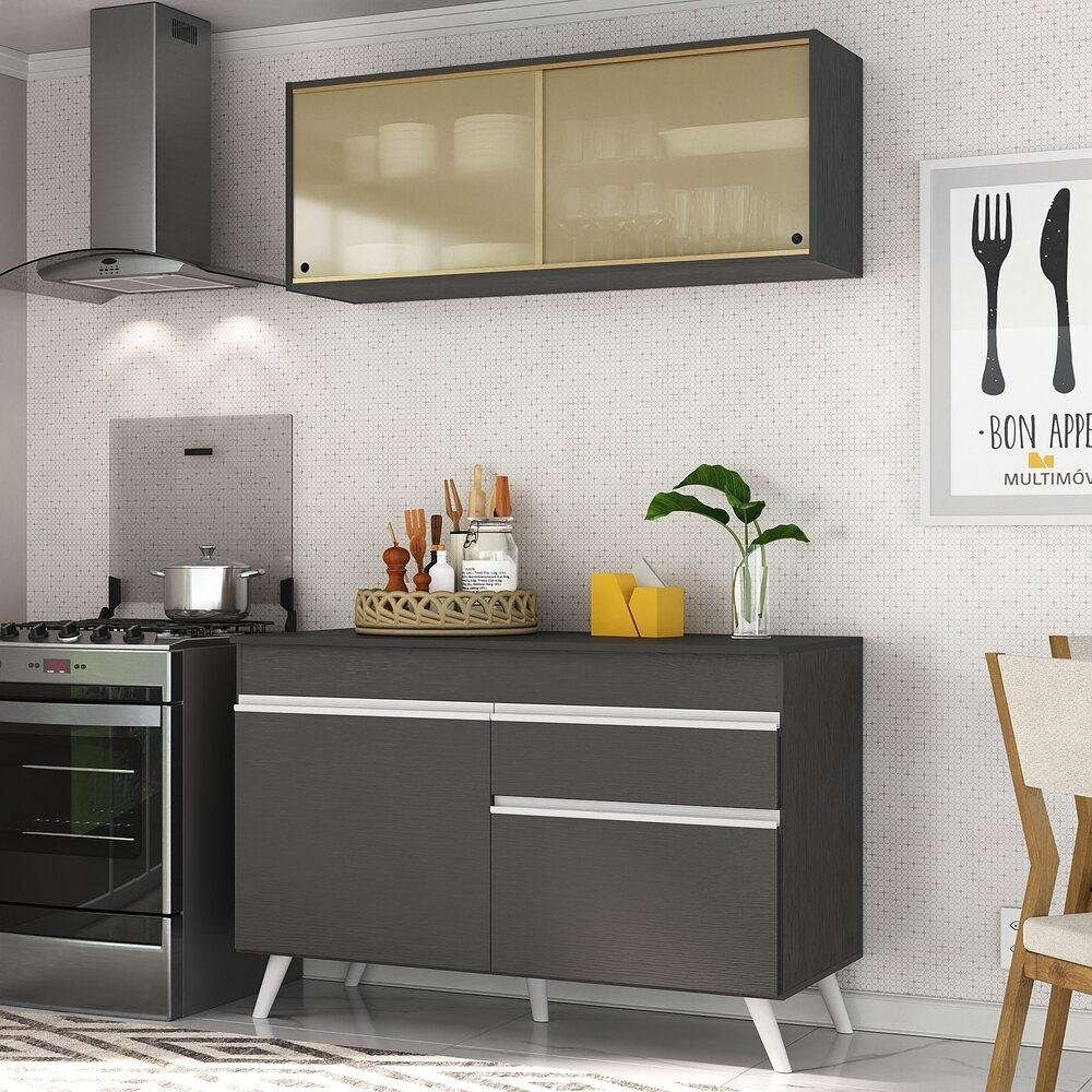Armário de Cozinha Compacta 2 peças MP3688.895 Veneza Multimóveis