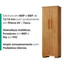 Ver imagem 5 de Armario para Lavanderia Multiuso 2 Portas 126x51 cm Mini Cedro Rudk