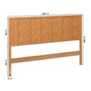Ver imagem 3 de Conjunto Cabeceira Queen com 2 Mesas de Cabeceira Oiti CabeCasa MadeiraOriginals Marrom