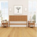 Ver imagem 1 de Conjunto Cabeceira Queen com 2 Mesas de Cabeceira Oiti CabeCasa MadeiraOriginals Marrom