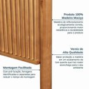 Ver imagem 7 de Conjunto Cabeceira Queen com 2 Mesas de Cabeceira Oiti CabeCasa MadeiraOriginals Marrom