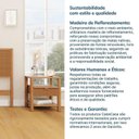 Ver imagem 5 de Conjunto Cabeceira Queen com 2 Mesas de Cabeceira Oiti CabeCasa MadeiraOriginals Marrom