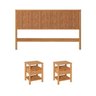 Conjunto Cabeceira Queen com 2 Mesas de Cabeceira Oiti CabeCasa MadeiraOriginals - 2