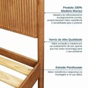 Ver imagem 7 de Conjunto Cama Queen com 2 Mesas de Cabeceira e Cômoda Oiti CabeCasa MadeiraOriginals Marrom