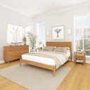Ver imagem 1 de Conjunto Cama Queen com 2 Mesas de Cabeceira e Cômoda Oiti CabeCasa MadeiraOriginals Marrom