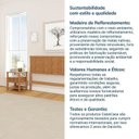 Ver imagem 6 de Conjunto Cabeceira Queen com 2 Mesas de Cabeceira e Cômoda Oiti CabeCasa MadeiraOriginals