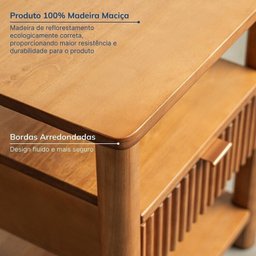 Conjunto Cabeceira Queen com 2 Mesas de Cabeceira e Cômoda Oiti Cabecasa madeiramadeira - 13